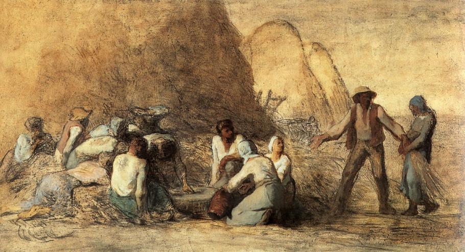 法国伟大的写实主义田园画家米勒油画作品欣赏