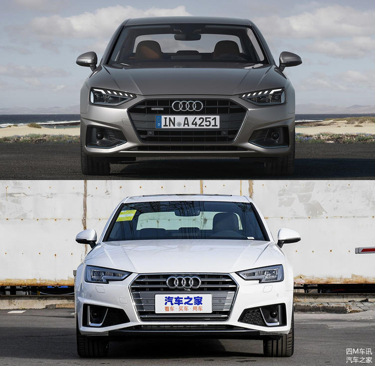 改款奥迪a4三厢版官图发布看看新老款有何差别