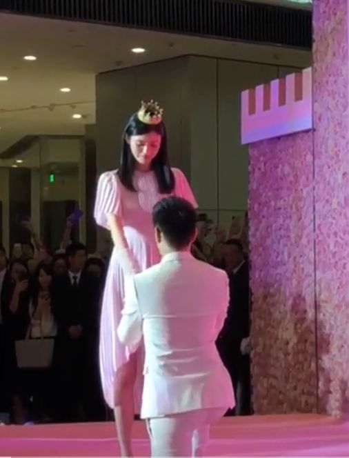 何猷君成功求婚奚梦瑶99999朵玫瑰冧爆全场