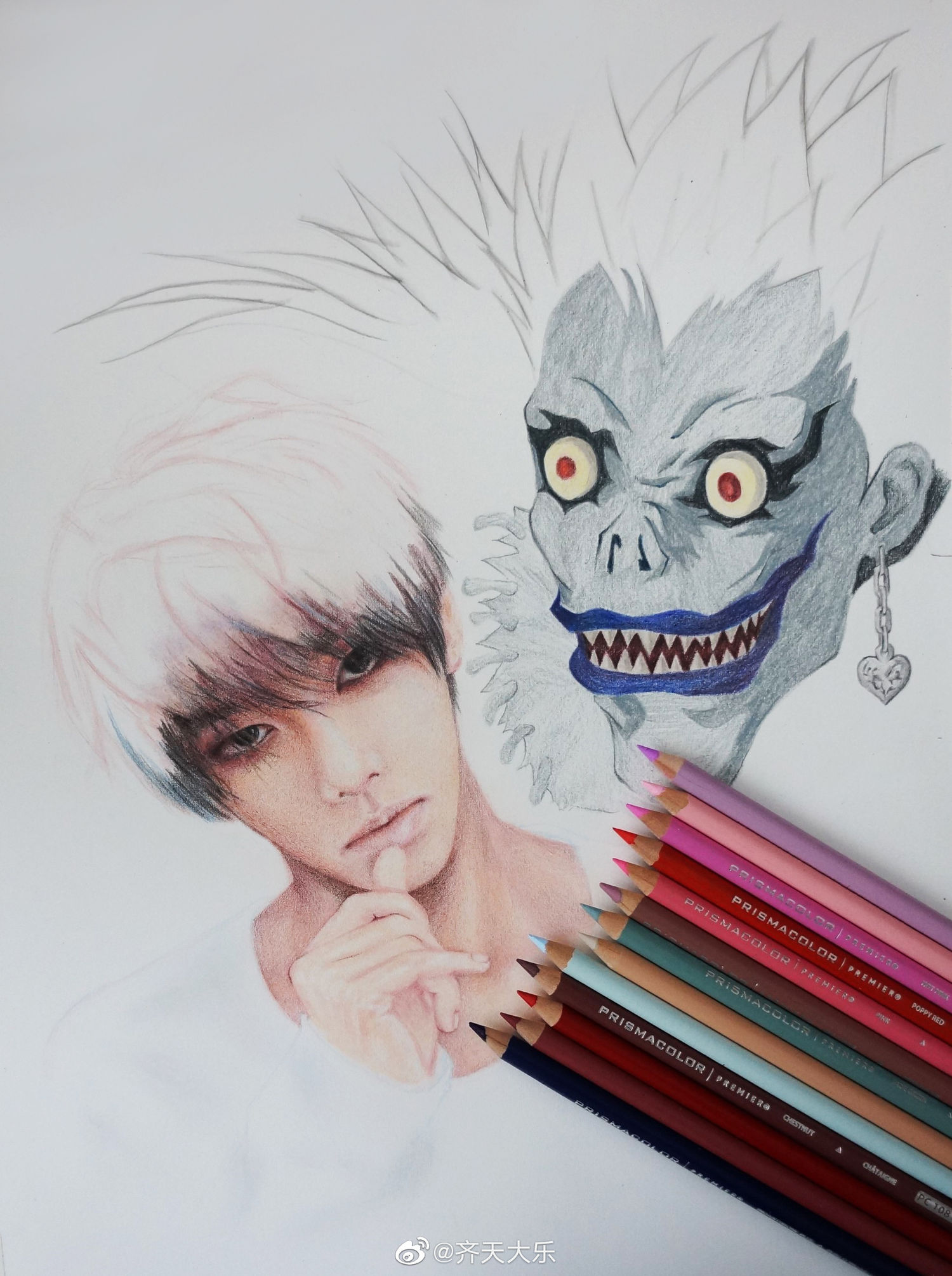 优秀et手绘华晨宇艺术照粉丝在我心上用力地开了一枪