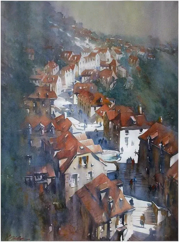 美国水彩画家thomaswschaller作品赏析