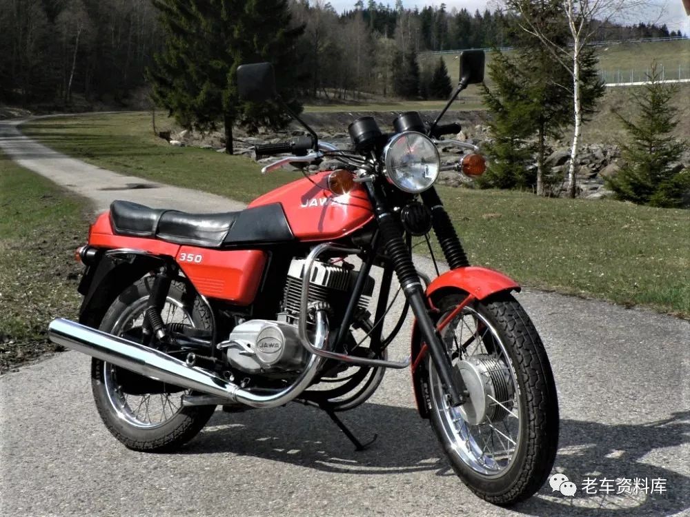 捷克350双缸摩托车图片