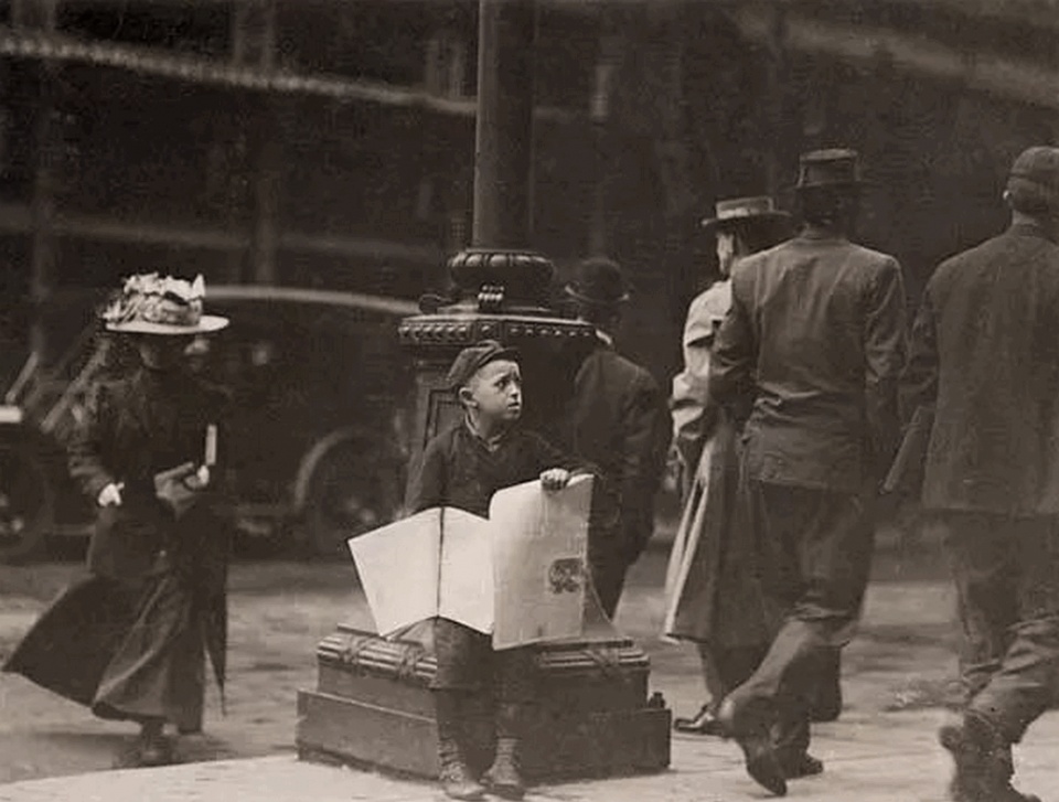 二十世纪初美国童工生存罕见老照片