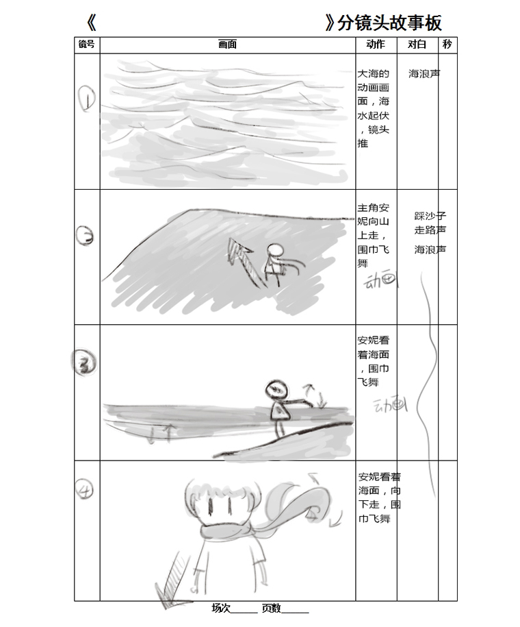 mg动画简单剧本图片