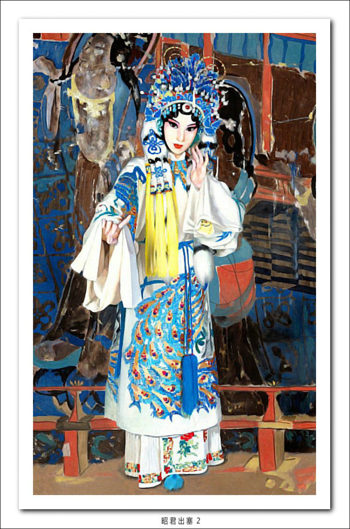 米巧铭画家《京剧人物的韵味和戏味》