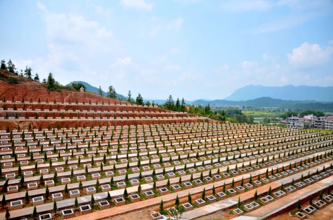 模式一:全乡统建新滩乡全乡统建公墓湖坊镇全镇统建—骨灰集中安放