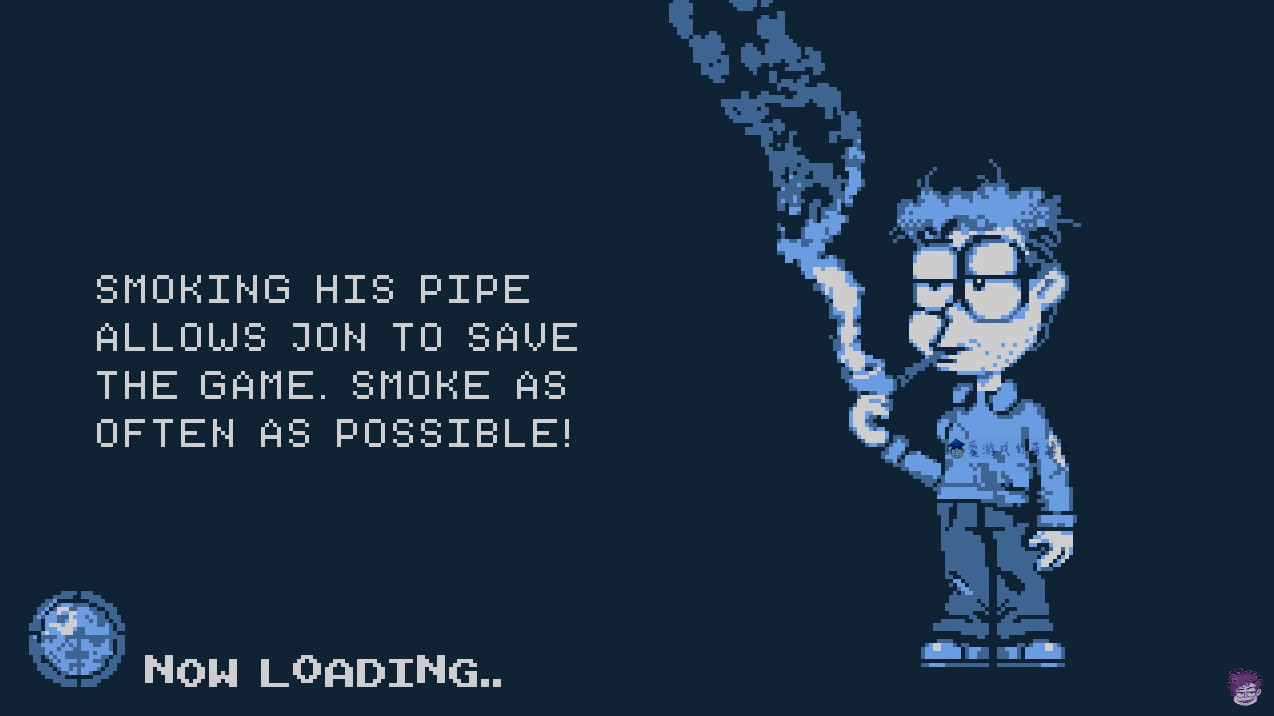 gameboy风格,国外高手自制《加菲猫》恐怖游戏概念_lumpy