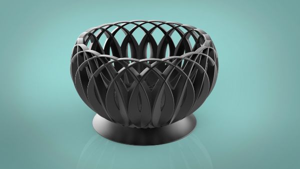 3d建模一个镂空糖果碗建模过程并不复杂了解一下思路即可