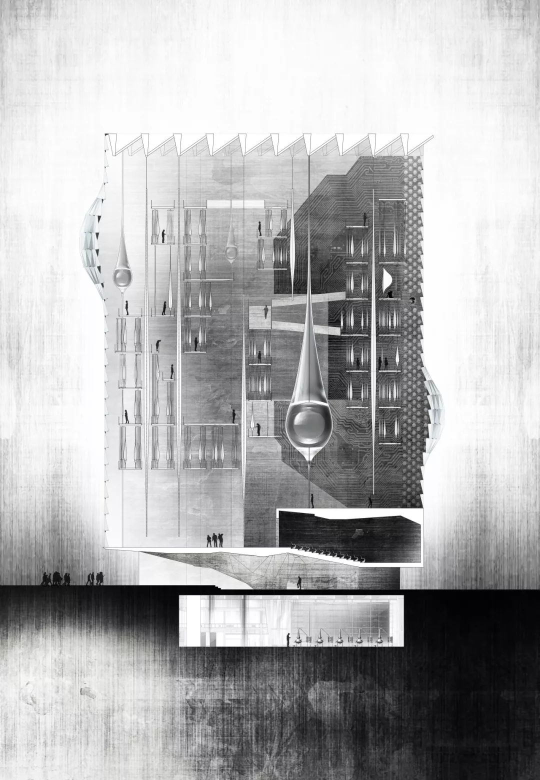 不食人间烟火的30张剖面图剖透视