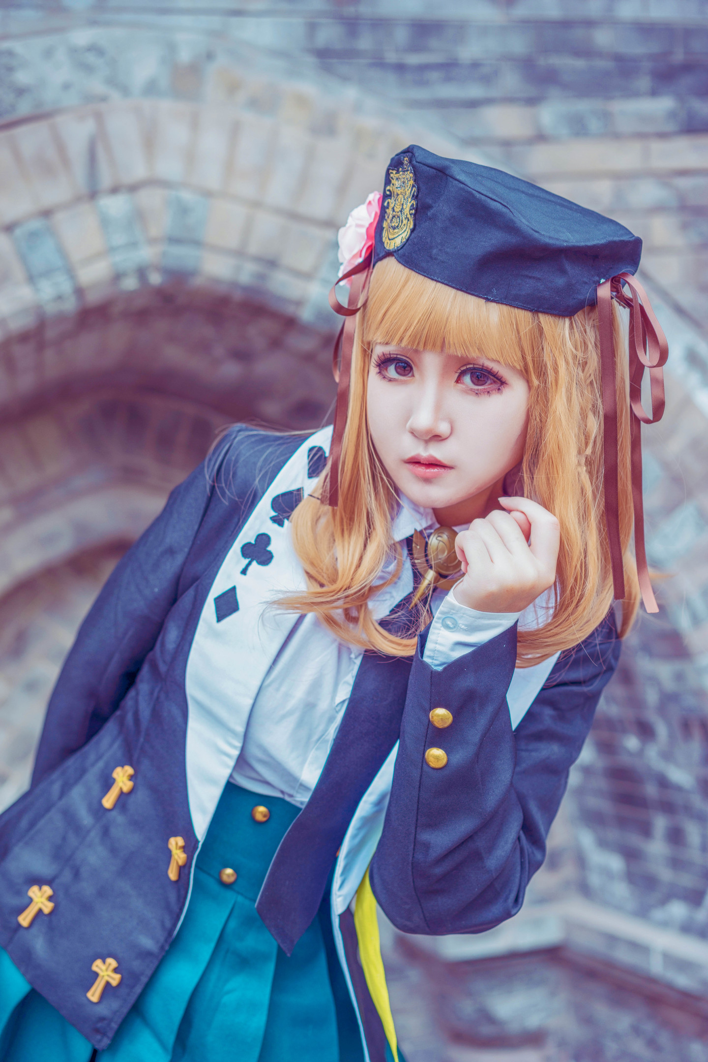 失忆症女主角cosplay校服_角色