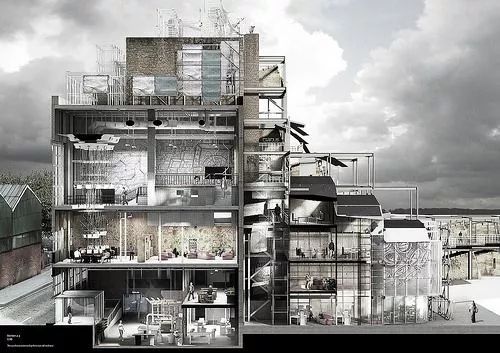 不食人间烟火的30张剖面图剖透视