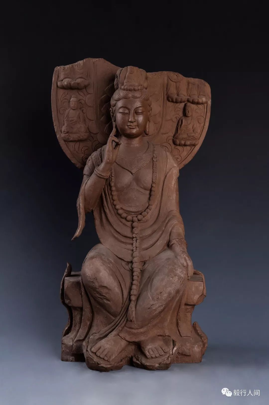 曹瑞强《石窟交脚菩萨》
