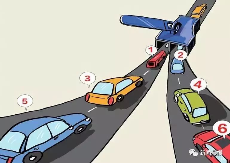 上海高架这段"拉链"视频让网友怒赞:教科书式的通行!_车道