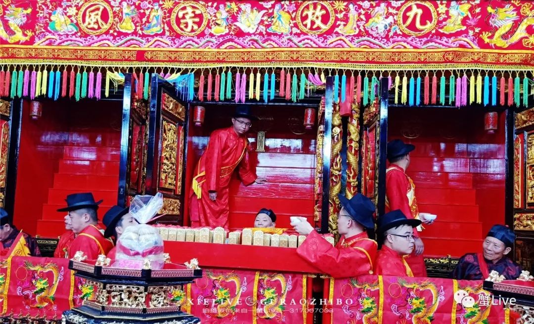 隆重气派今日谷饶林氏祠堂入祠图片视频