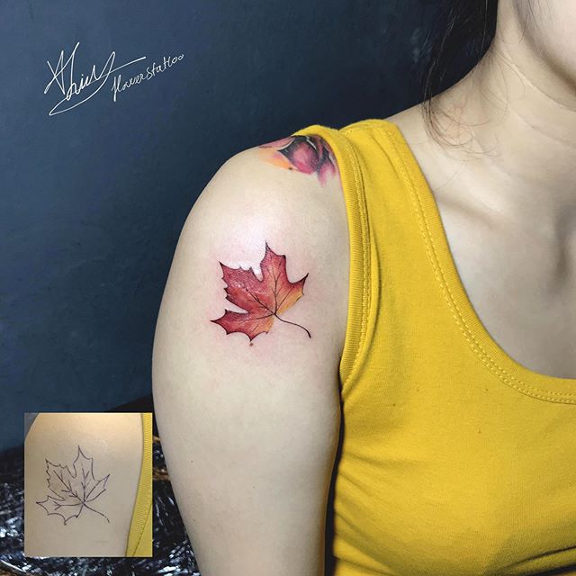 枫叶纹身的美好寓意
