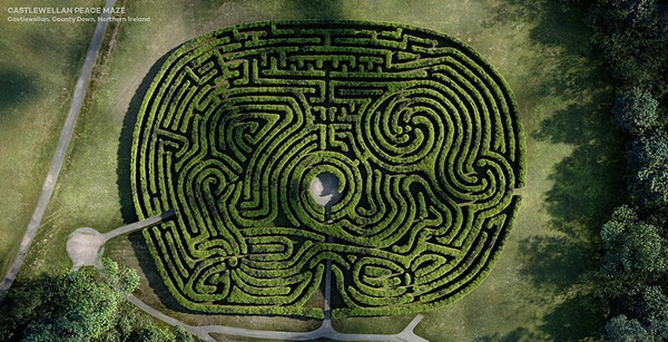 鸟瞰英国经典迷宫:看着就让人错乱迷惘