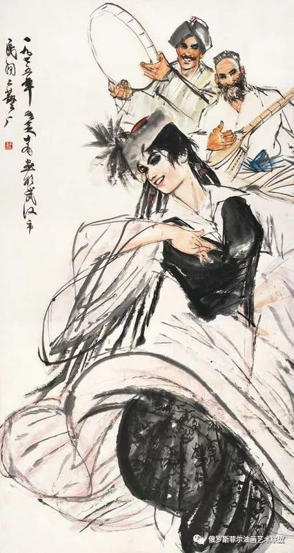 长安画派领军人黄胄人物画作品集作品赏析