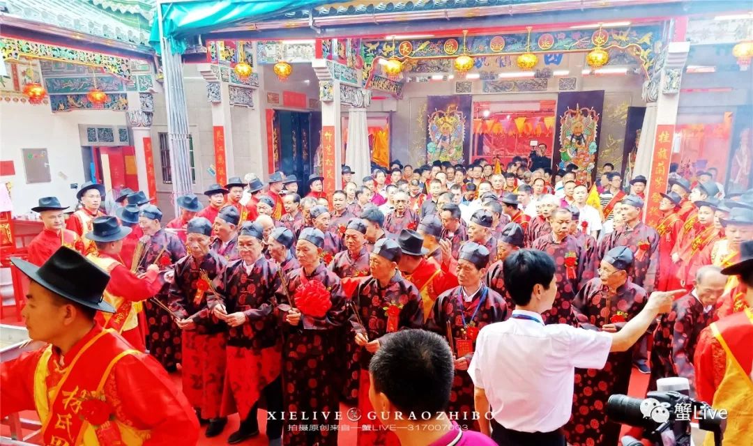 隆重气派今日谷饶林氏祠堂入祠图片视频