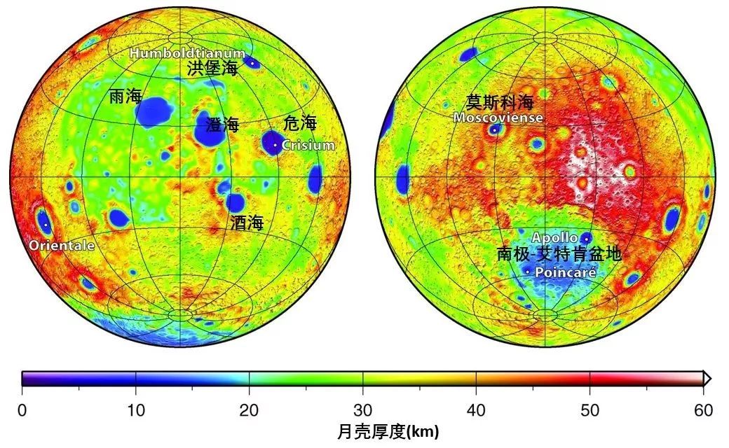 2011年发射的nasa grail探测器,获得了高精度的月球全球重力场数据.