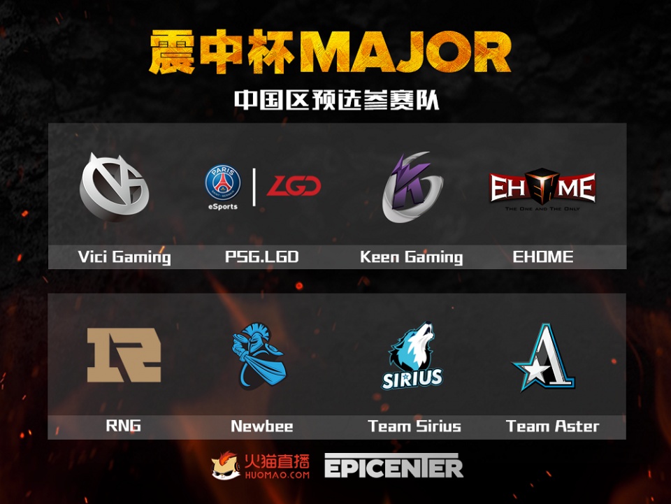 强队集结 火猫独家直播dota2震中杯中国区预选赛_team