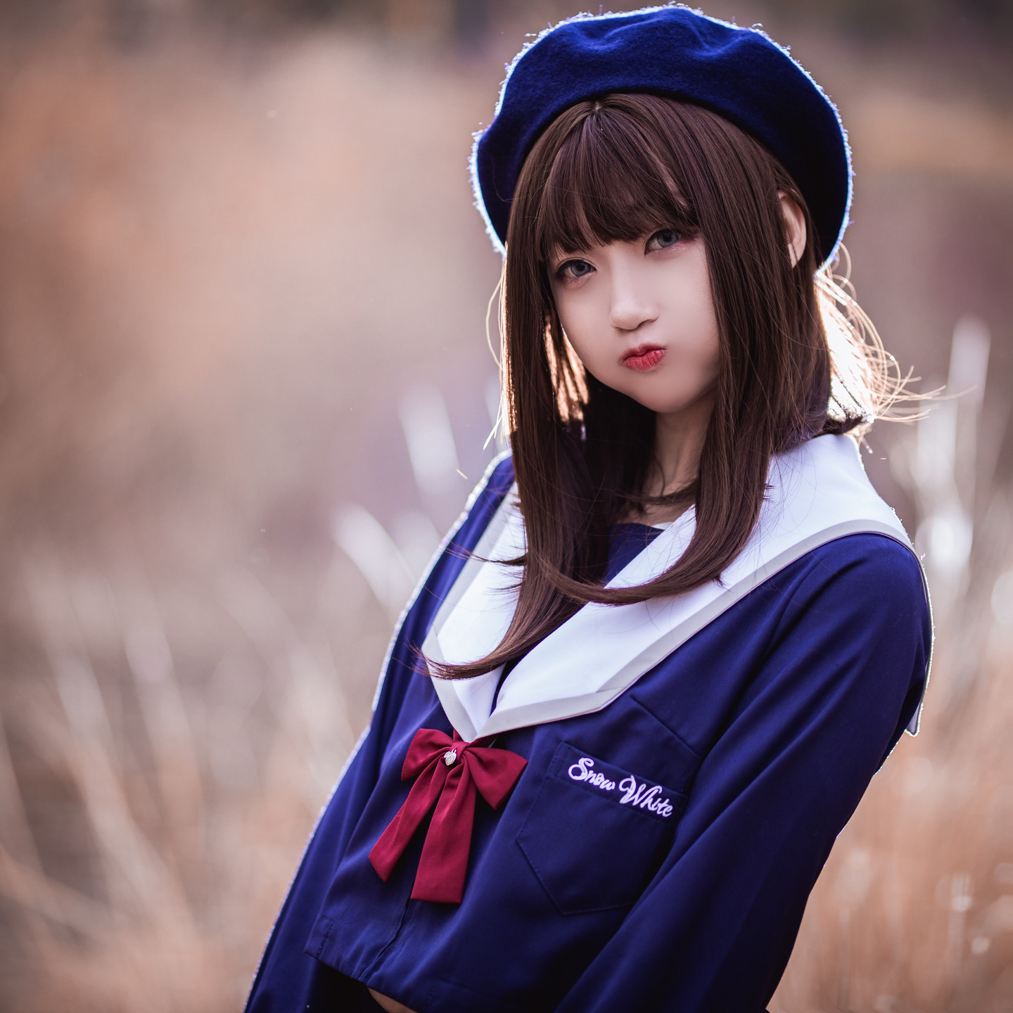 白雪姬jk制服秋景