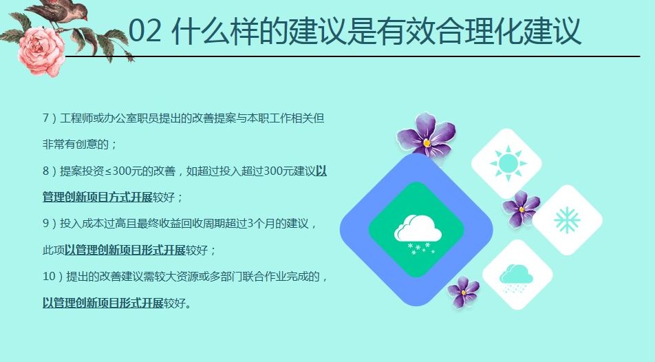 合理化建议解读第二期节选合理化建议解读第一期节选为了更好的开展