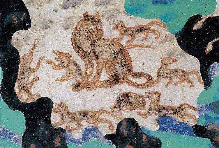 敦煌壁画里的"动物世界",温馨有爱!_莫高窟