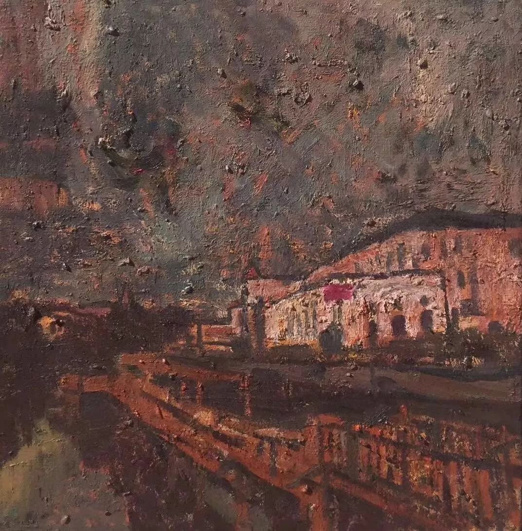 的可喜成绩深为兴慰且在此热烈祝贺【鸿犊平逸石小波油画展】圆满成功