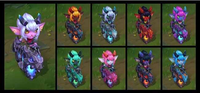 lol麦林炮手崔丝塔娜小恶魔皮肤及其炫彩一览