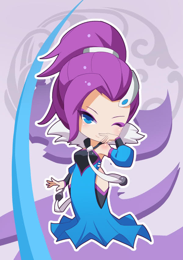 王者荣耀系列壁纸q版的貂蝉肉嘟嘟的样子很可爱