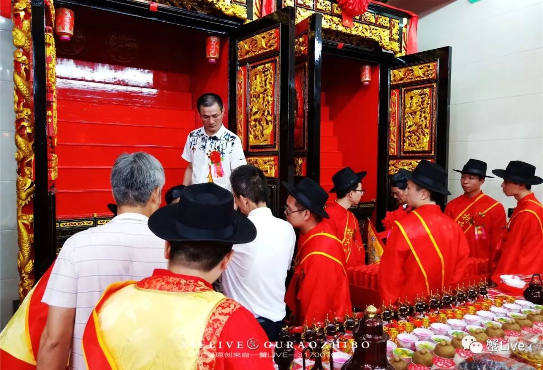 隆重气派今日谷饶林氏祠堂入祠图片视频