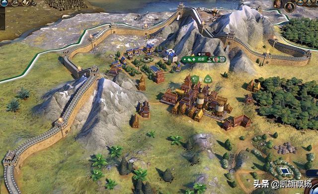 《文明6》大神魔改长城,比原版雄伟百倍,这才是我心中的长城!