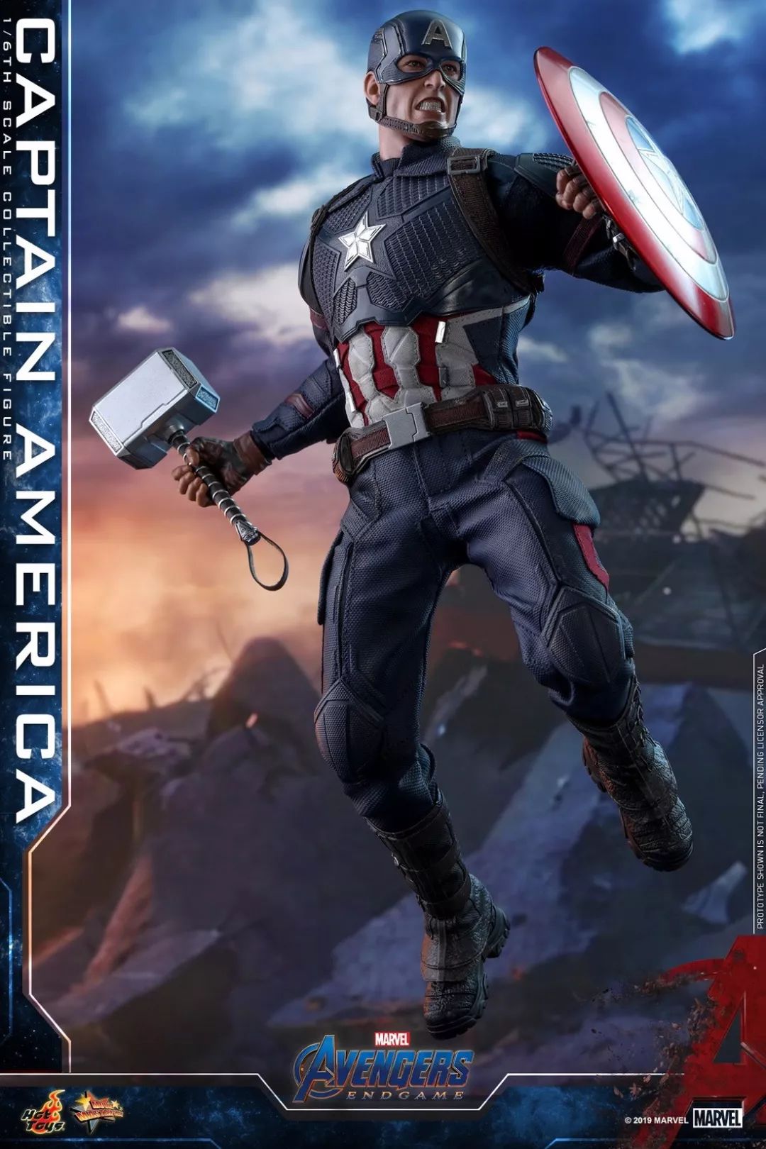 官图更新hottoys16mms536复联4终局之战captainamerica美国队长67