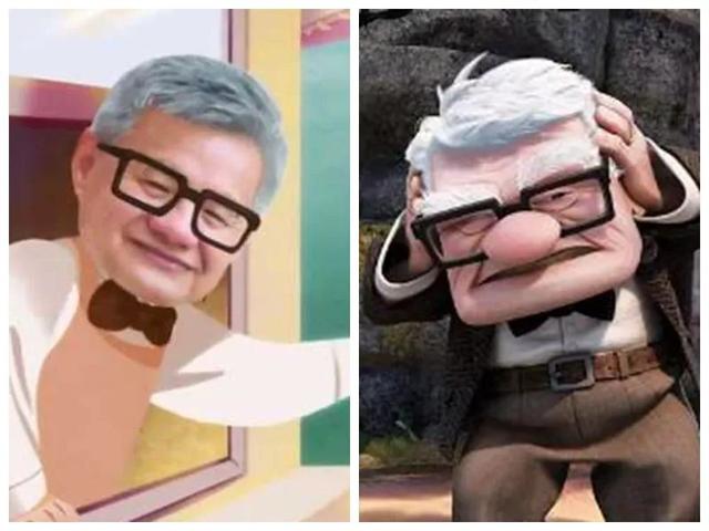 长得慈眉善目,超像《飞屋环游记》里的卡尔爷爷