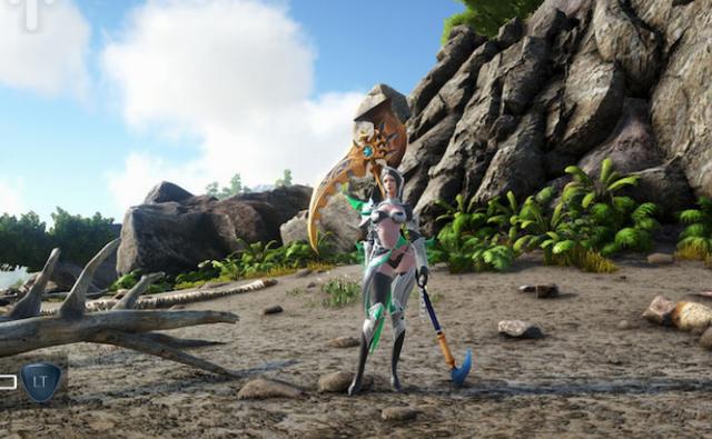 《方舟生存进化》小姐姐有多帅?身材一级棒,战力堪称女武神_玩家