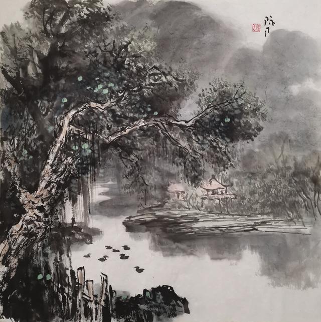 张际才,1940生,江西赣南人,山水画家,著有《写意山水画技法研究》