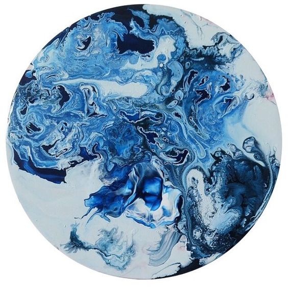 艺术树脂装饰艺术作品梦幻海蓝系列:她还可以用来制作室内装饰绘画,这