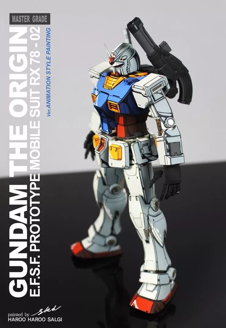 二次元动漫涂装高达rx-78-2,这应该算得上最精美二次元涂装78……之一