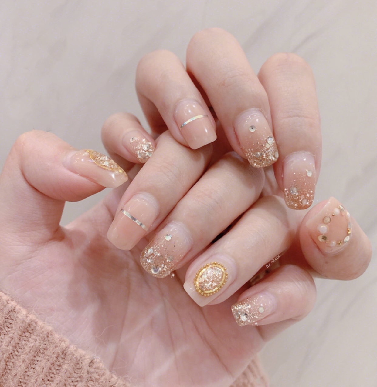 原创适合夏日做的气质款美甲合集指尖的高级女神范儿太优秀啦