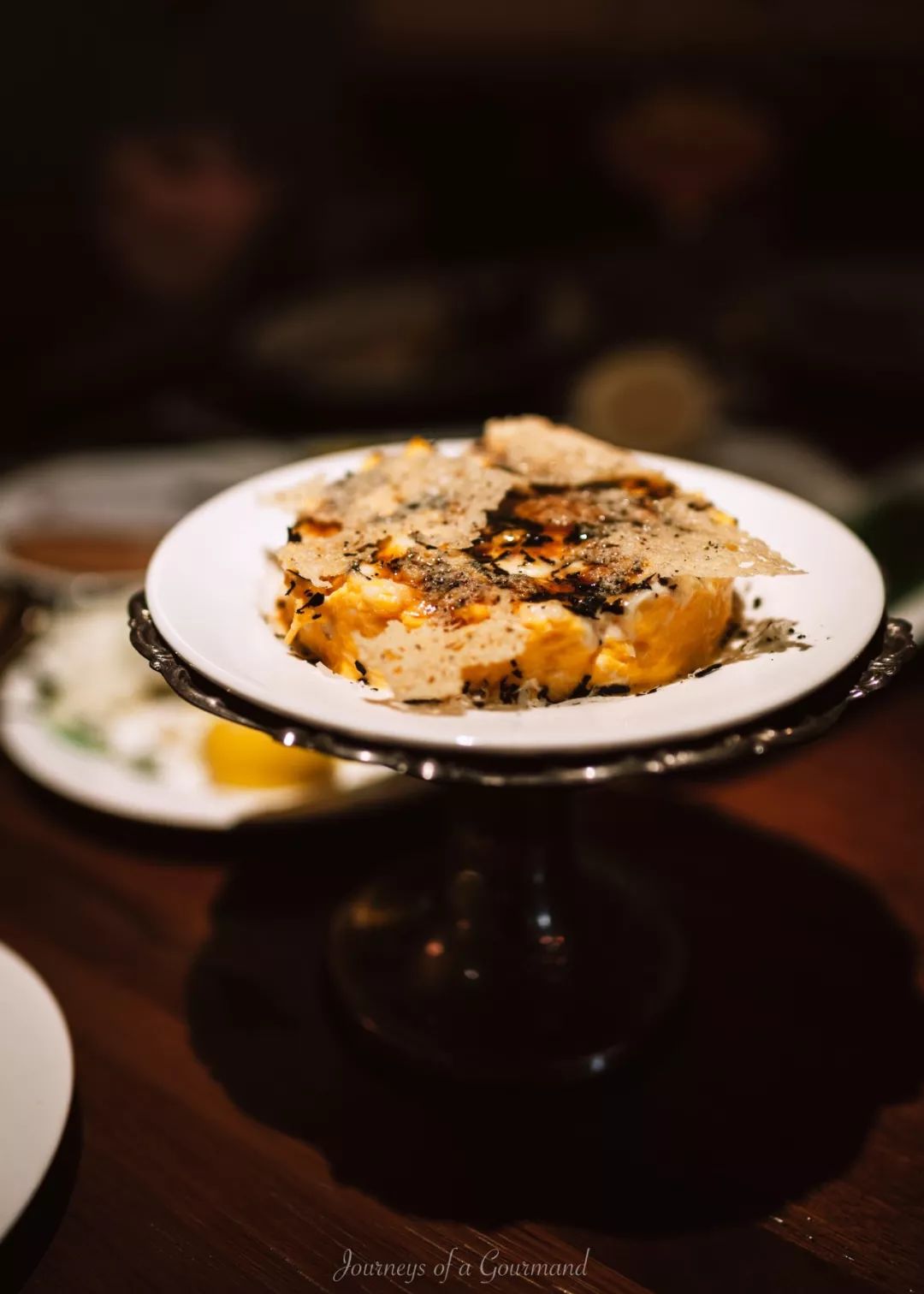 coquilles version is heaped into a thick disc, just the right