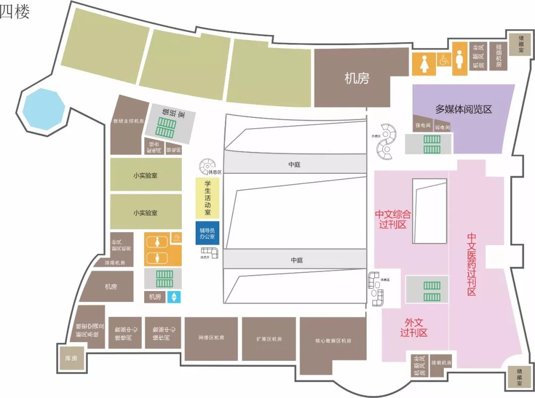实力干货桂林医学院临桂校区新图书馆各楼层平面图参考版
