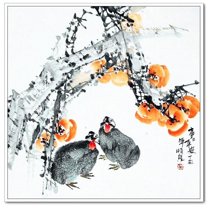 任恒泉画家《花为异彩 鸟为春鸣》