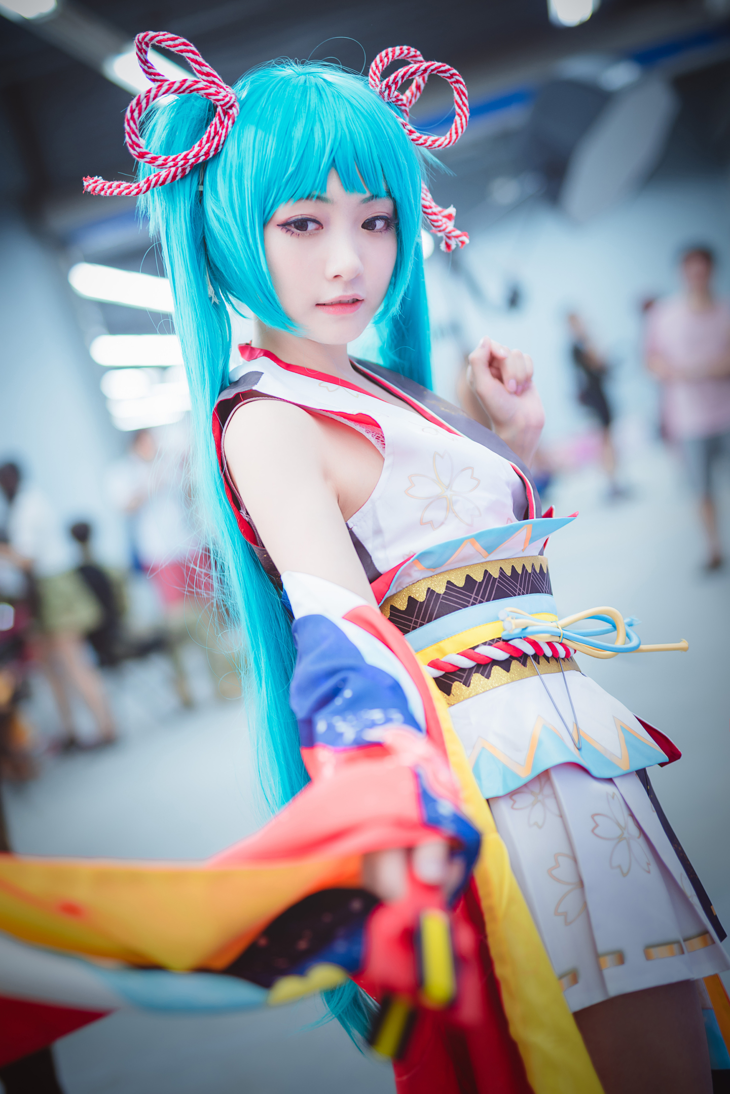 cos:場照上的初音,繩結和髮色都很不錯.