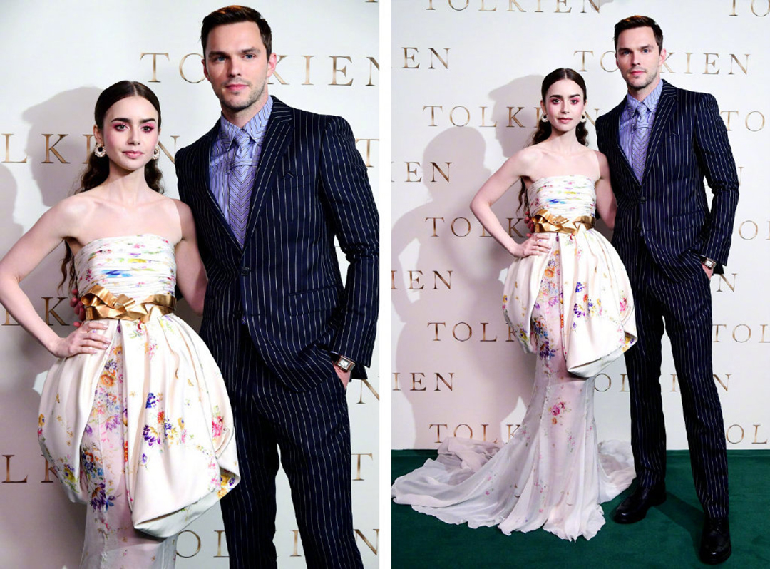 lilycollins莉莉柯林斯能穿得跟花瓶一样美也是一种本事