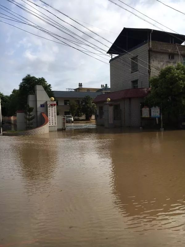 强降雨袭击武平县大禾镇河水暴涨街道被淹