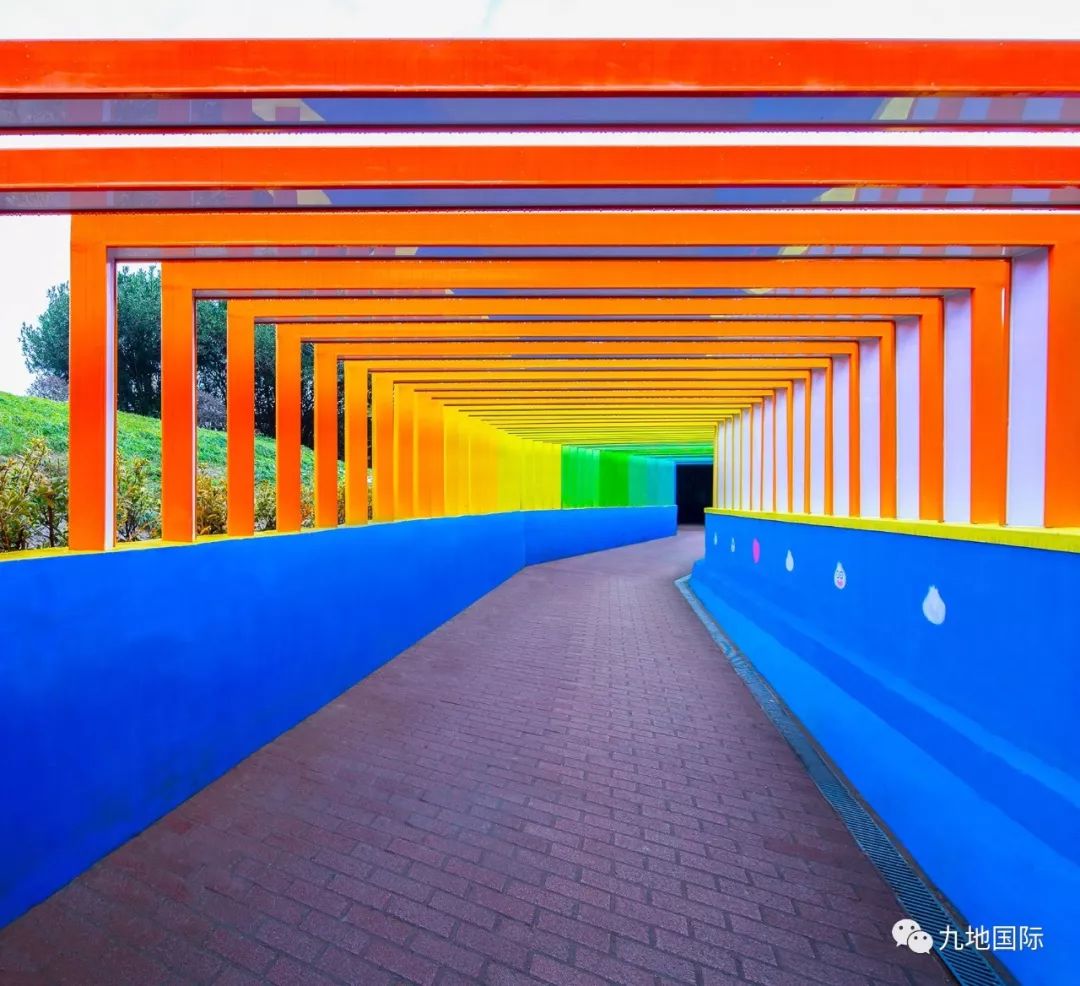 步道景观上海南翔社区彩虹通道景观设计打造出最美回家路