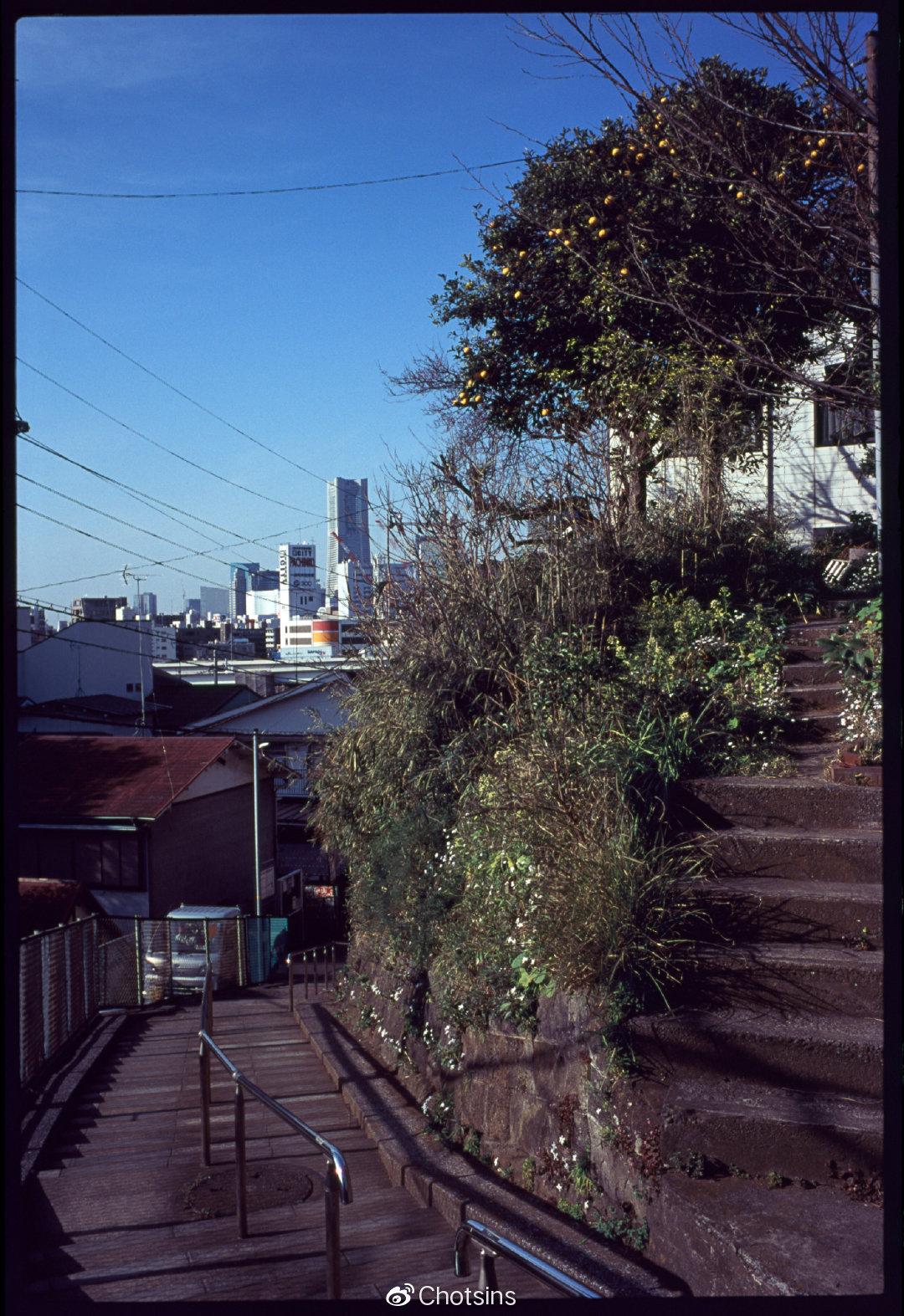 胶卷系列 反转片fuji rvp100 深蓝色的横滨_日本