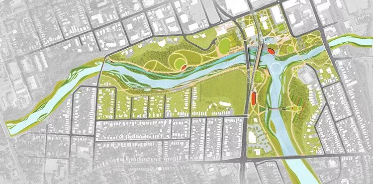 河道景观丨炫酷的设计表现100p