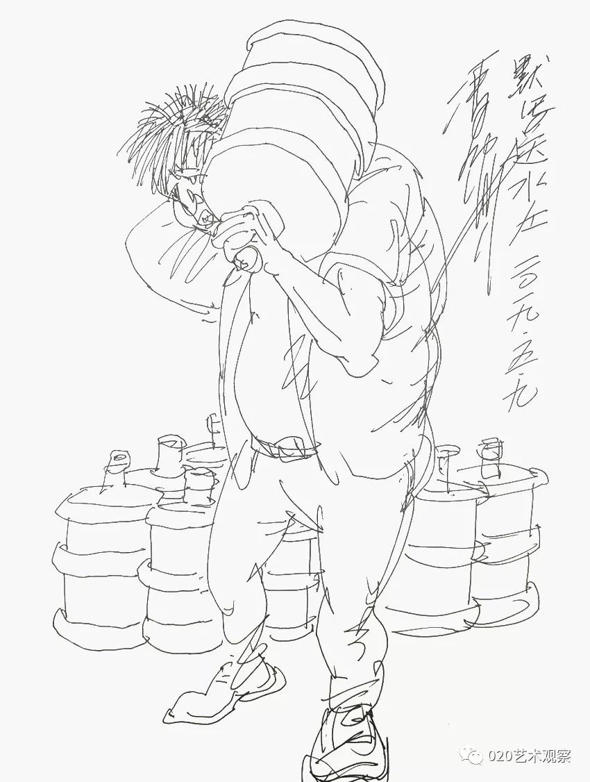 原创他们用85幅速写致敬最美劳动者