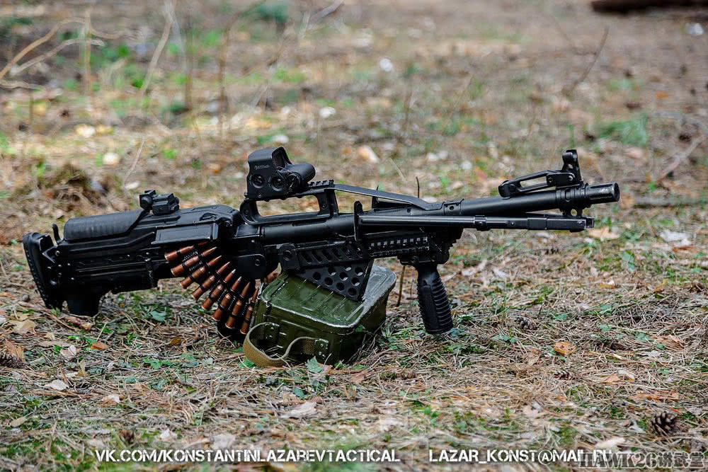 原创"拉扎列夫战术"公开无托版pkp机枪 史上威力最大的同类枪械